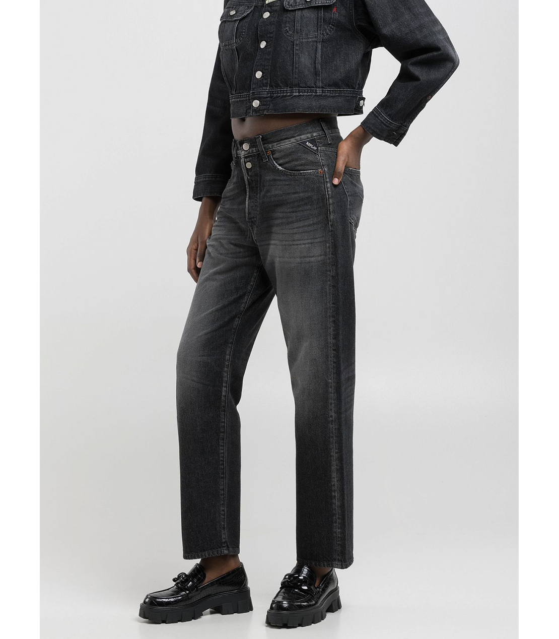 9Z1 ECO PLUS コンフォートストレートフィットデニム 詳細画像 オフブラック 4